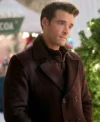 Corey Cott The Snow Must Go On Brown Peacoat