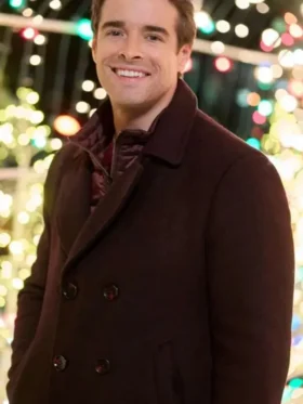 Corey Cott The Snow Must Go On Brown Peacoat