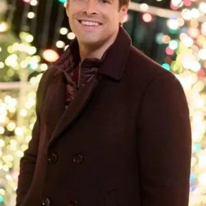 Corey Cott The Snow Must Go On Brown Peacoat