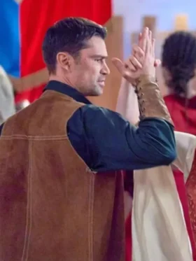 Corey Sevier Road Trip Romance Brown Suede Leather Vest Back Look