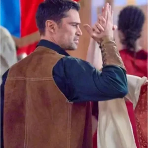 Corey Sevier Road Trip Romance Brown Suede Leather Vest Back Look