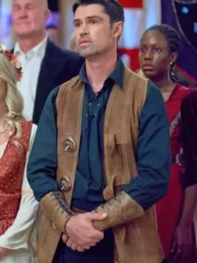 Corey Sevier Road Trip Romance Brown Suede Leather Vest Front Look