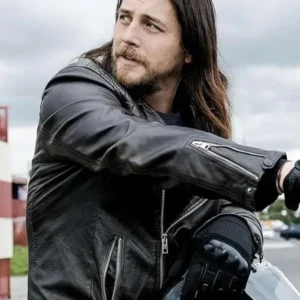 Craig Cody An­i­mal King­dom S04 Black Leather Jacket