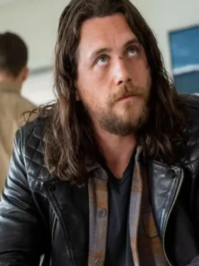 Craig Cody An­i­mal King­dom S04 Black Leather Jacket
