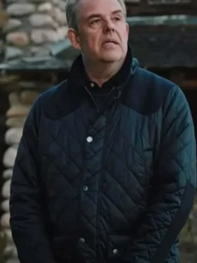 Danny Huston Blue Quilted Jacket