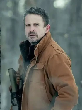 David Lyons The Night Agent Brown Cotton Jacket