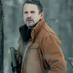 David Lyons The Night Agent Brown Cotton Jacket