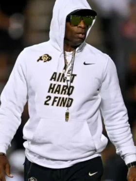 Deion Sanders I Ain’t Hard 2 Find Hoodie Front Look