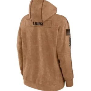 Detroit Lions Salute To Service Hoodie Back Look