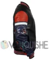 Drake Maye Leather Patriots Jacket right