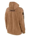 Eagles Brown Hoodie Back Look