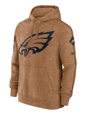 Eagles Brown Hoodie Front Look