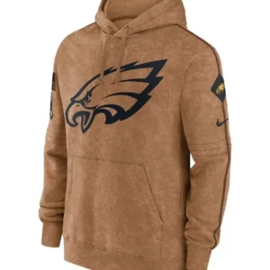 Eagles Brown Hoodie Front Look