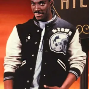 Eddie Murphy Beverly Hills Cop Axel F Bomber Jacket Front Look