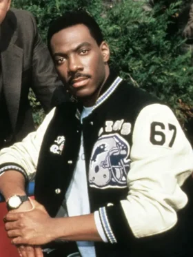 Eddie Murphy Beverly Hills Cop Axel F Bomber Jacket Front Look