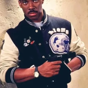 Eddie Murphy Beverly Hills Cop Axel F Bomber Jacket Front Look