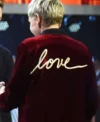 Ellen DeGeneres 43rd Peoples Choice Awards Love Jacket Back look