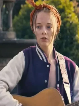 Ellie de Lange Run Away Varsity Jacket Front Look