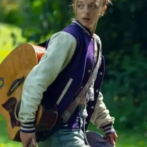 Ellie de Lange Run Away Varsity Jacket Front Look