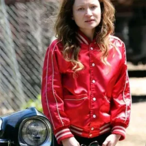 Emily Browning American Gods Laura Moon Varsity Jacket