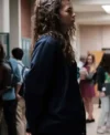 Euphoria Zendaya Black Jacket Back look