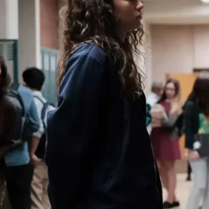 Euphoria Zendaya Black Jacket Back look