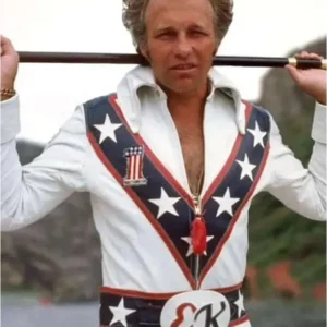 Evel Knievel White Jacket Front look
