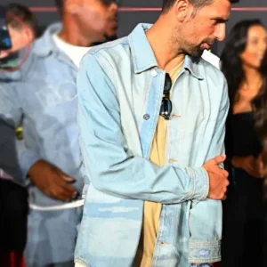 F1 Qatar Grand Prix 2025 Novak Djokovic Denim Jacket Front Look