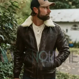 Full Grain Leather Bomber Jacket