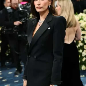 Hailey Bieber Met Gala Black Blazer front Look