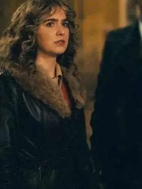 Haley Lu Richardson Ponies Leather Jacket Front Look