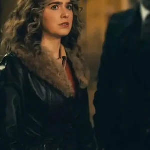 Haley Lu Richardson Ponies Leather Jacket Front Look
