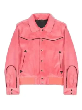 Heartland S19 Kamaia Fairburn Pink Velvet Jacket Front Look