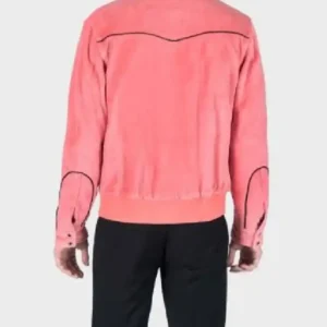 Heartland S19 Kamaia Fairburn Pink Velvet Jacket Back Look
