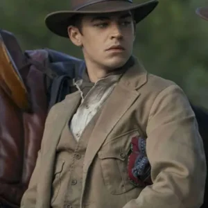 Hero Fiennes Tiffin Young Sherlock Brown Blazer Front look