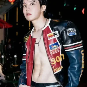 J-Hope Killin’ It Girl Leather Jacket Front Look