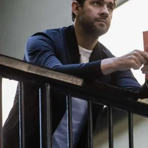Tom Clancy’s Jack Ryan Season 2 Black Bomber Jacket Front Look