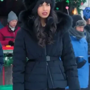 Jameela Jamil A Merry Little Ex Mas Puffer Jacket