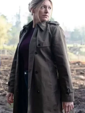 Jes Macallan Tracker S03 Trench Coat front Look