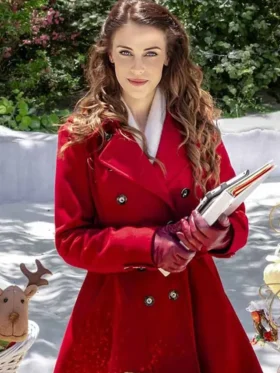 Jessica Lowndes Christmas at Pemberley Manor Coat