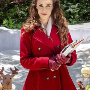 Jessica Lowndes Christmas at Pemberley Manor Coat