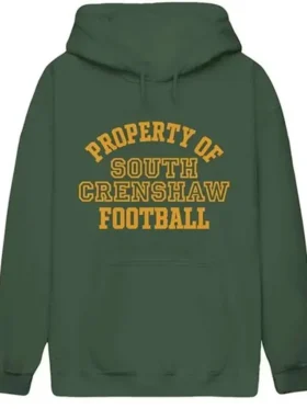 Jordan Baker All American Green Hoodie Front Look