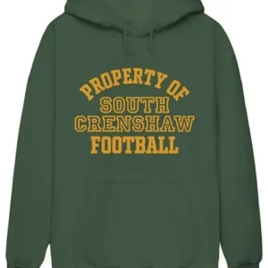 Jordan Baker All American Green Hoodie Front Look