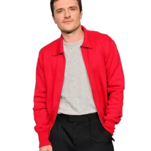 Josh Hutcherson Marty Supreme 2025 Premiere Red Jacket