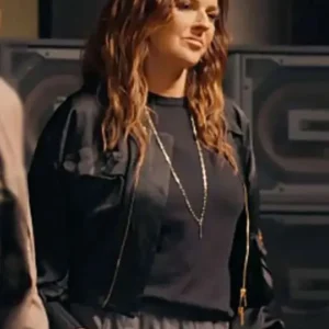 Karen Fairchild The Road Black Bomber Jacket Front Look