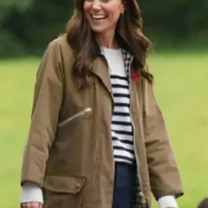 Kate Middleton Brown Jacket Front Look