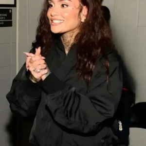 Kehlani IHeartRadio 96.1 The Beat’s Jingle Ball Jacket Front Look