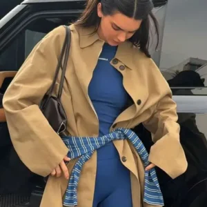Kendall Jenner LA 2025 Brown Coat Front Look