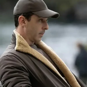 Kendall Roy Succession S04 Shearling Brown Jacket