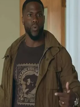 Kevin Hart Fatherhood Brown Jacket Front Look
